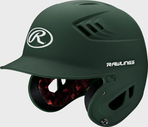 CASCO RAWLINGS RAWLINGS R16 JUNIOR & SENIOR MATTE 1-TONE BASEBALL HELMET - Imagen 8