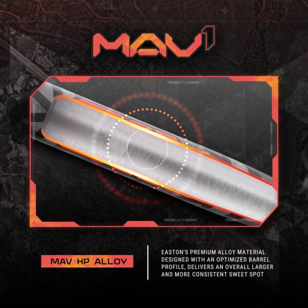 EASTON MAV1 - 3 (2 5/8" BARREL) BBCOR BASEBALL BAT - Imagen 4