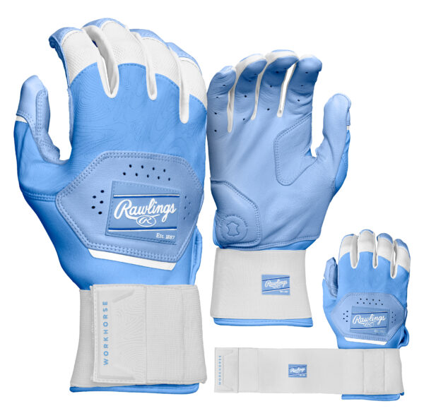 WORKHORSE COMPRESSION STRAP BASEBALL BATTING GLOVES ADULT